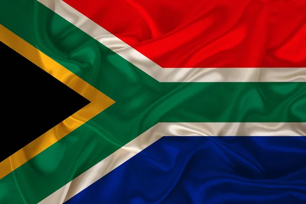 Foto Van Nationale Vlag Van Zuid Afrika Een Luxueuze Textuur — Stockfoto
