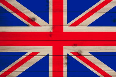 Modern Britanya 'nın güzel renkli bayrağının resmi kumaş dokusu, turizm, ekonomi ve politika kavramı, yakın plan