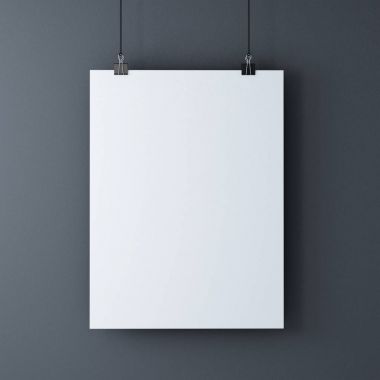 Boş kağıda beyaz: siyah ataç