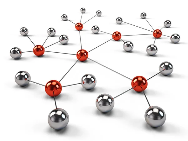 Hálózat, szociális média, internetes kommunikáció fogalma — Stock Fotó