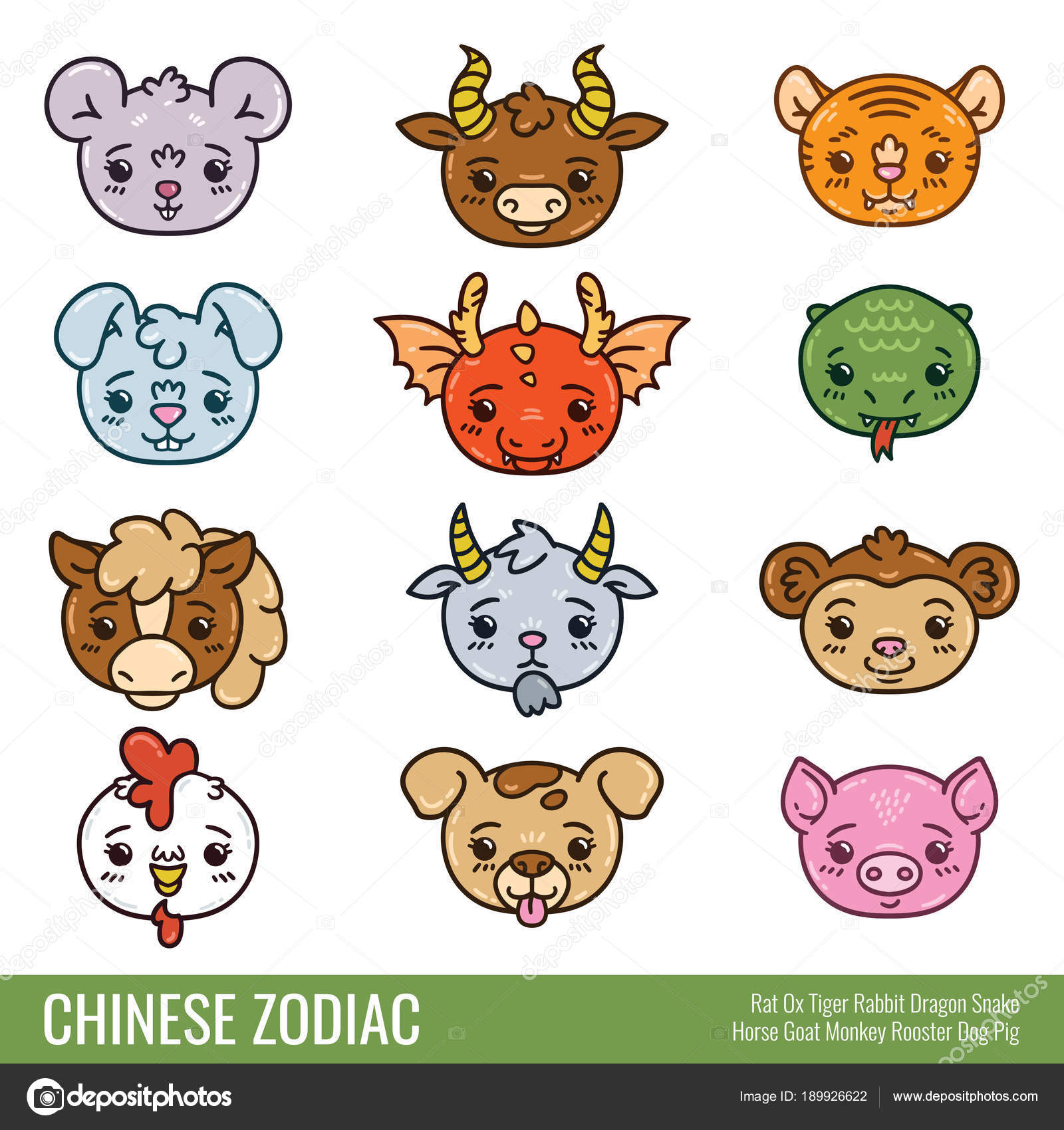 wallpapers Cute Chinese Zodiac Signs Zodiac Cute Ox https depositphotos com 189926622 stock illustration cute chinese zodiac html