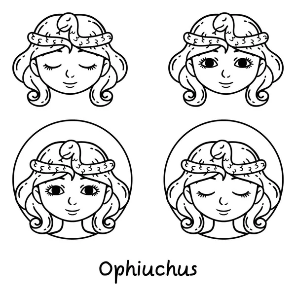 Signe astrologique d'Ophiuchus . — Image vectorielle