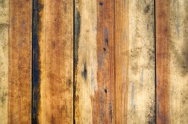 Old wooden brown texture, background for design. horizontal Stock Image