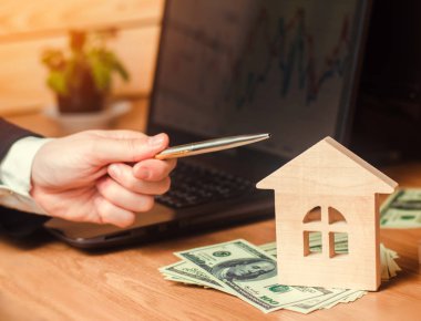 Emlak kavramı. Satılık veya Kiralık Konut Daire Kiralık. emlakçı. ipotek kavramı