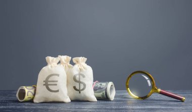 Para torbaları ve büyüteç. Yatırımları araştırın, projeleri finanse edin. Para aklamayla mücadele ve mali denetim. Yatırımlar ve krediler için olumlu teklifler. Yeni kar kaynakları bul.