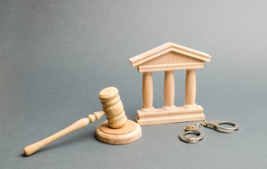 Kelepçe, yargıç tokmağı ve adliye. Ceza davasında sanığın korunması. Koruma stratejisi. Dava ile ilgili karar. Suçun soruşturması. Yargı sistemi, cezaların infazı