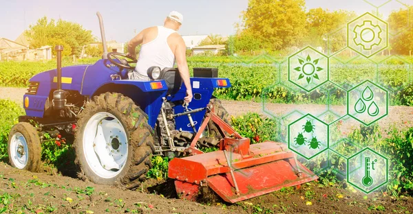 Alta Tecnología Innovaciones Agroindustria Arrancamiento Agrícola Innovación Automatización Mejora Calidad — Foto de Stock