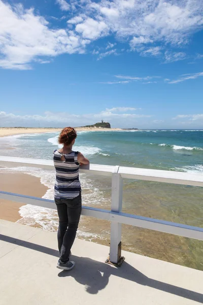 Nobbys Beach - Newcastle Australia — Stock Photo, Image