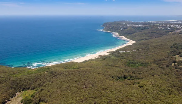 Dudley beach luftbild - newcastle australien — Stockfoto