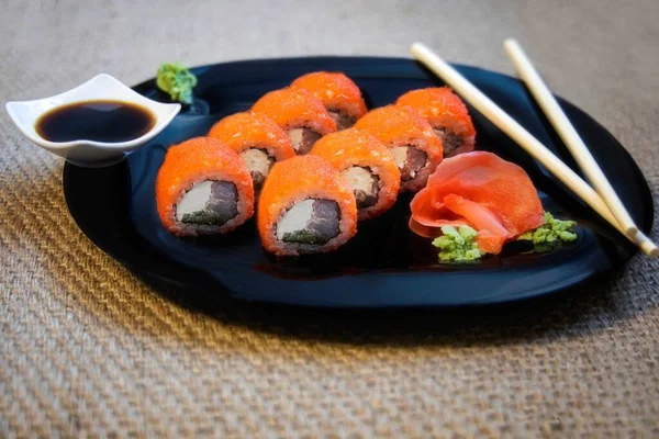 Food Photography Sushi Closeup — Stock Photo, Image