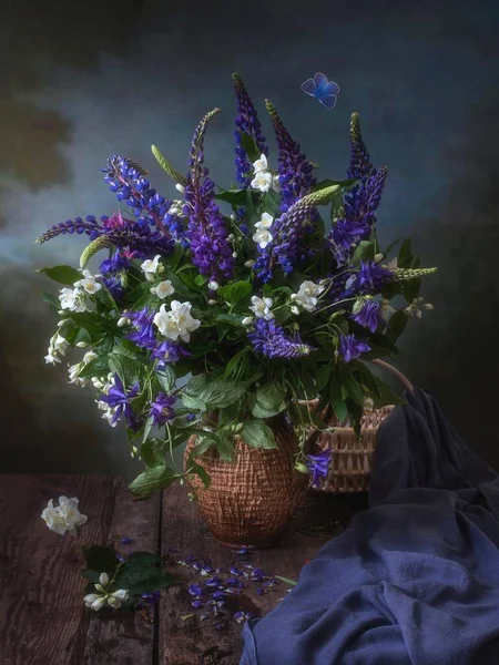 Still Life Splendid Summer Bouquet — Stock Photo, Image