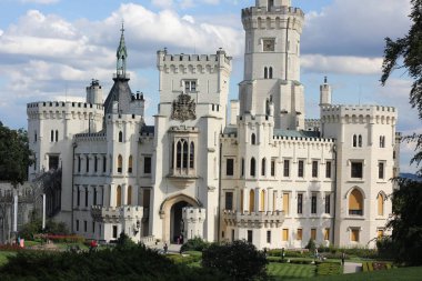 Beautiful castle Hluboka nad Vltavou.