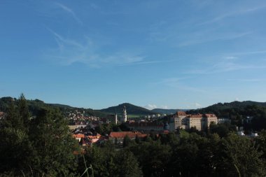 view of Czech Krumlov  the city. travel and tourism