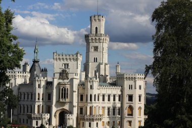 Beautiful castle Hluboka nad Vltavou.