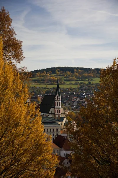 View Czech Krumlov City Travel Tourism — Foto Stock