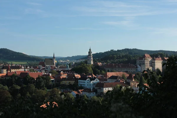 Дневной Обзор Города Чески Крумлов Чехии — стоковое фото