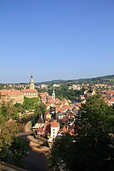 Castle City Cesky Krumlov Autumn — стоковое фото