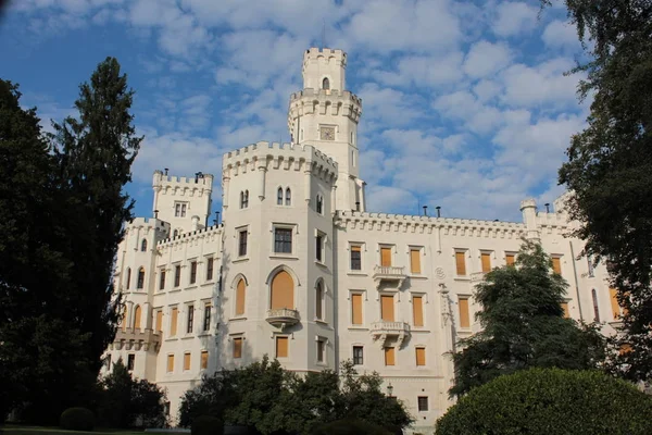 Beautiful Castle Hluboka Nad Vltavou — Fotografia de Stock