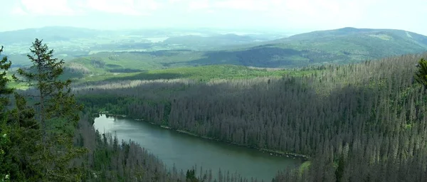 Lodowiec Górski Widok Panoramiczny — Zdjęcie stockowe