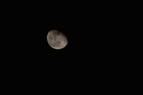 Luna Nel Cielo Buio — Foto Stock