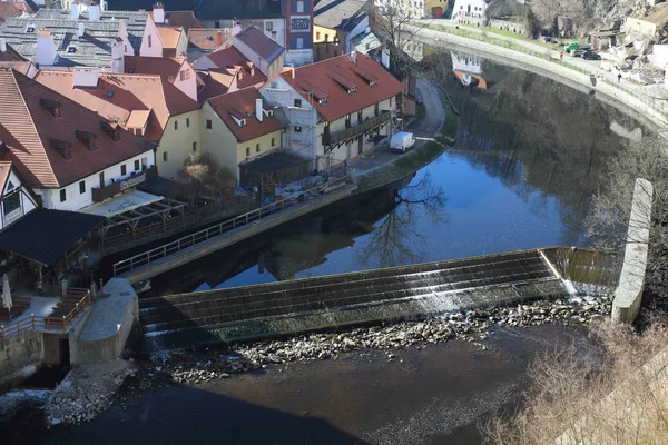 View Czech Krumlov City Travel Tourism — Stock Photo, Image