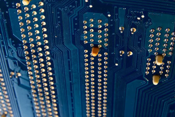 Electronics Computer Detail Motherboard Printed Circuit Board — Stock Photo, Image