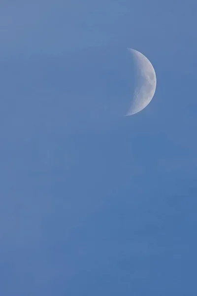 Moon Blue Sky Daytime — Stock Photo, Image