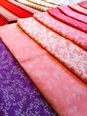 Kumaş desen renk, renkli örnekleri, çeşitli türler içinde belgili tanımlık geçmiş pamuk.