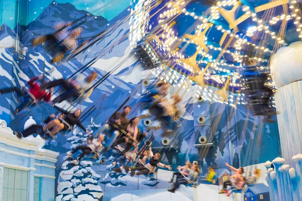 29 / 02 / 2020 Rusya, Moskova. Avrupa 'nın en büyük kapalı eğlence parkı olan 