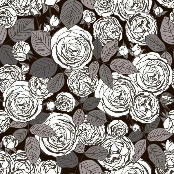 Patrón floral sin costuras — Vector de stock