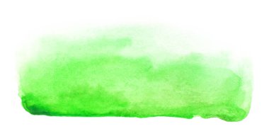 Beyaz arka plan üzerinde izole suluboya sanatsal fırça darbesi. Suluboya arka plan tasarımı için.