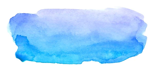 Aquarell Pinselstrich Isoliert Auf Weißem Hintergrund Abstrakte Aquarell Hintergrund Für — Stockfoto