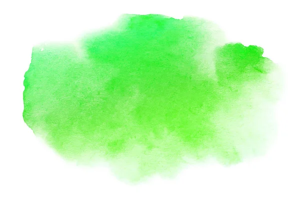 Акварель Руки Окрашены Абстрактный Зеленый Фон Художественный Удар — стоковое фото