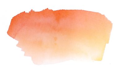 Beyaz arka plan üzerinde izole soyut el çekilmiş suluboya fırça darbesi.