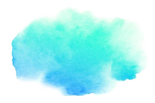 Abstract Hand Drawn Watercolor Brush Stroke Isolated White Background — Stock Photo, Image