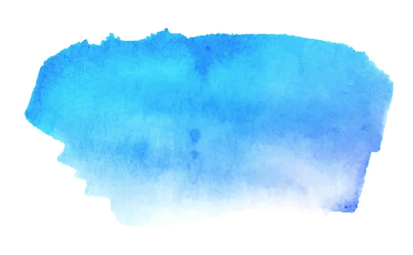 Beyaz Arka Plan Üzerinde Izole Soyut Çekilmiş Suluboya Fırça Darbesi — Stok fotoğraf