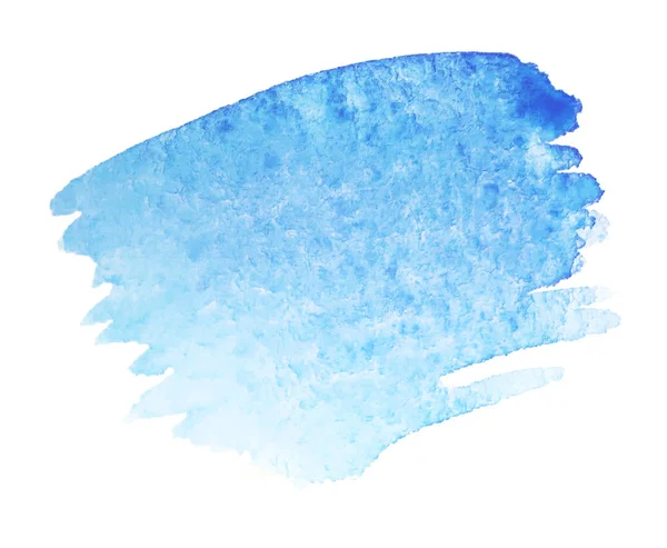 Soyut Beyaz Arka Plan Üzerinde Izole Suluboya Fırça Darbesi Boyalı — Stok fotoğraf