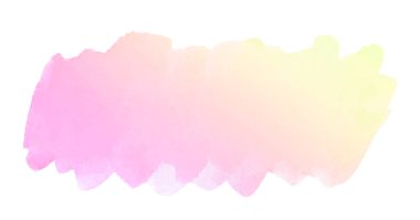 Beyaz arka plan üzerinde izole sanatsal suluboya yaratıcı fırça darbesi