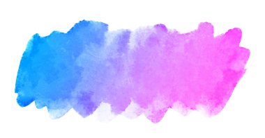 Soyut el suluboya arka plan üzerinde beyaz izole çekilmiş. Güzel fırça darbesi tasarımı için.