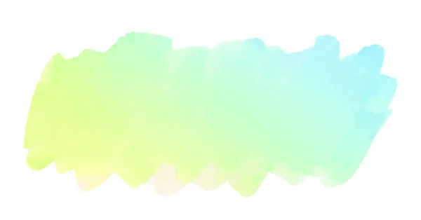 白い背景に分離された芸術的な水彩創造的なブラシ ストローク — ストック写真