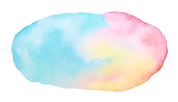 Aquarela Pintados Mão Abstrato Fundo Multicolorido Com Manchas — Fotografia de Stock