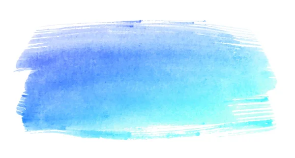 Абстрактный Ручной Рисунок Акварели Синий Зеленый Мазок Кисти Изолированы Белом — стоковое фото