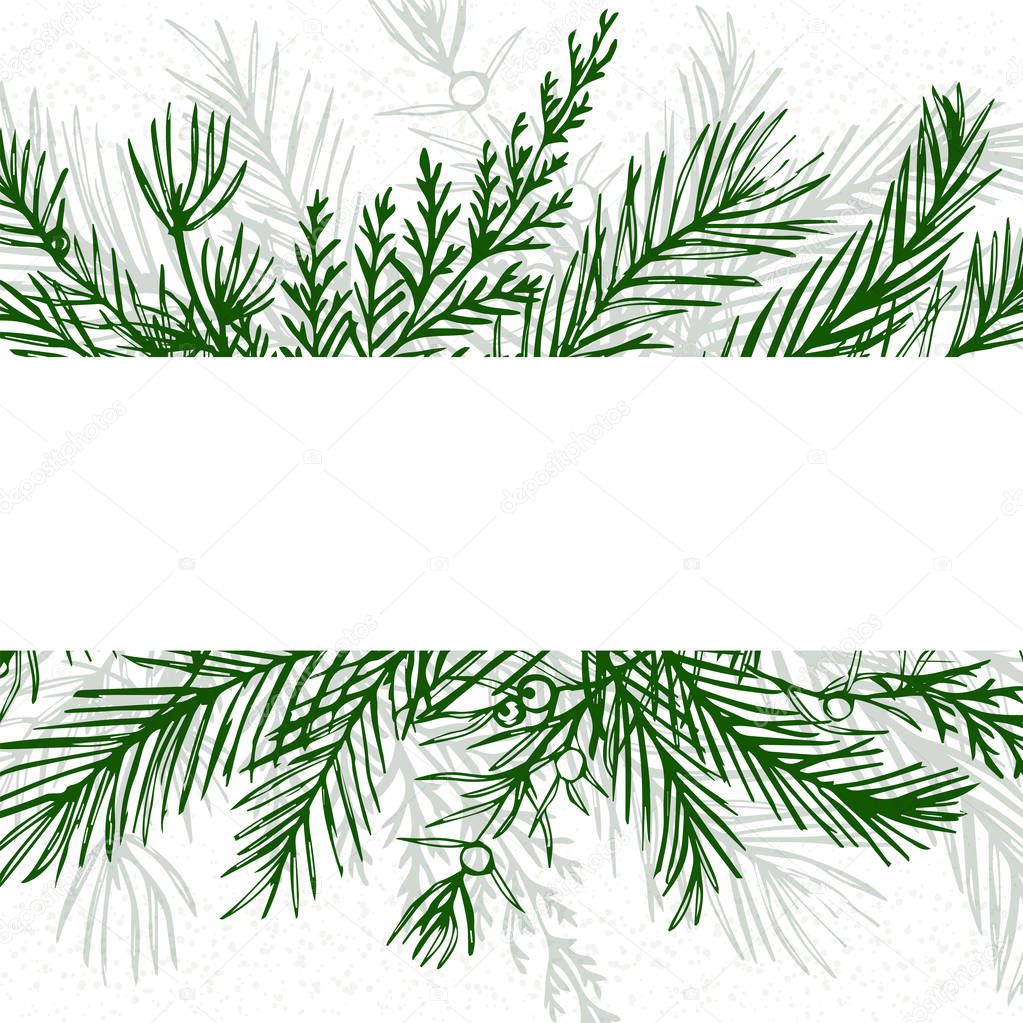 Download Merry Christmas greeting card, postcard vector design ...