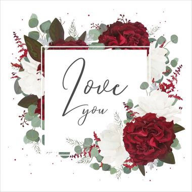 Download Burgundy Watercolor Flower Free Vector Eps Cdr Ai Svg Vector Illustration Graphic Art