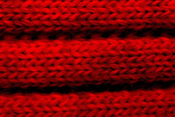 织物水平针织红底 面部针织 — 图库照片