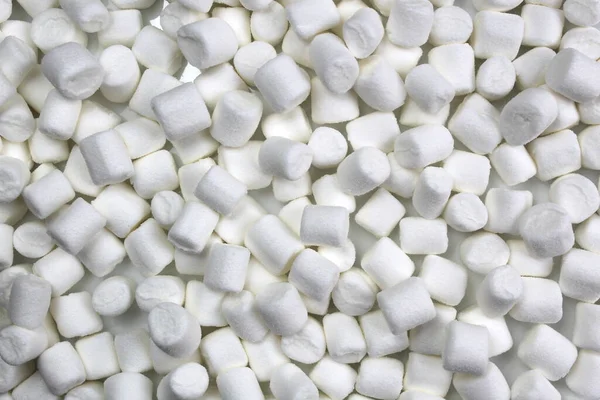 Textur Der Weißen Kleinen Schmackhaften Weichen Marshmallows — Stockfoto