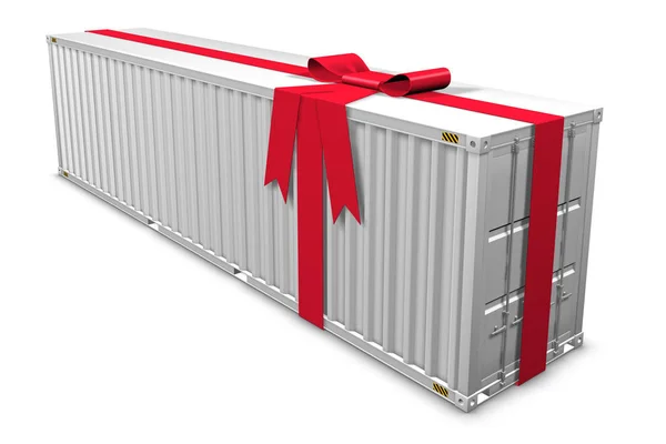 Container Gift Box Valentine Day — стоковое фото
