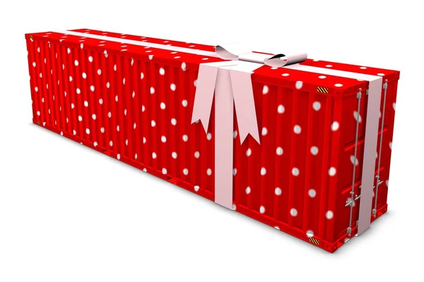 Container Gift Box Valentine Day — Stock Photo, Image