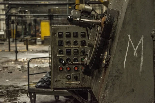 Máquina Fábrica Industrial Abandonada Urbex — Foto de Stock