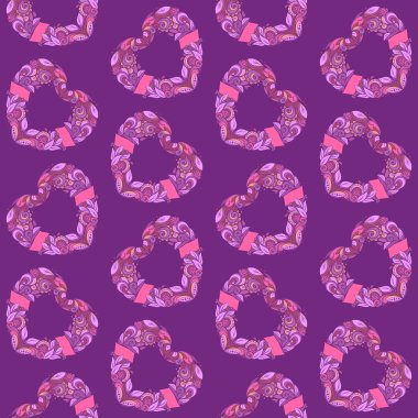 Kalp temalı seamless modeli